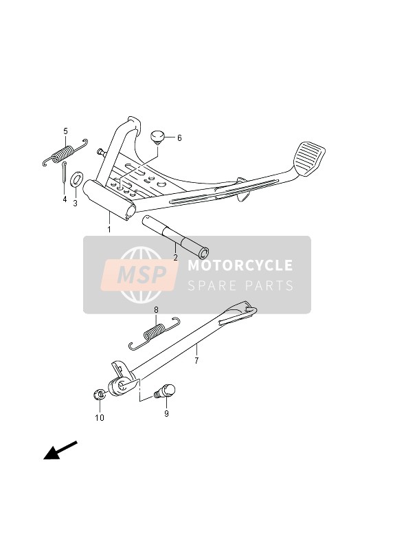 Suzuki UH125(Z)(ZE) BURGMAN 2013 STÄNDER für ein 2013 Suzuki UH125(Z)(ZE) BURGMAN